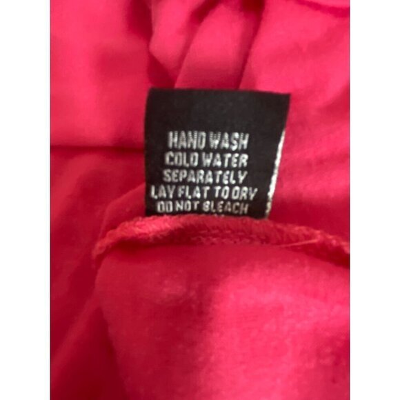 Kaktus Pink Shift Mini Dress Sleeveless Crocheted Neckline Women's Medium NWT - Picture 8 of 10